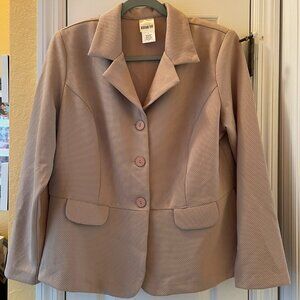 NWOT Bedford Fair light tan soft jacket/blazer